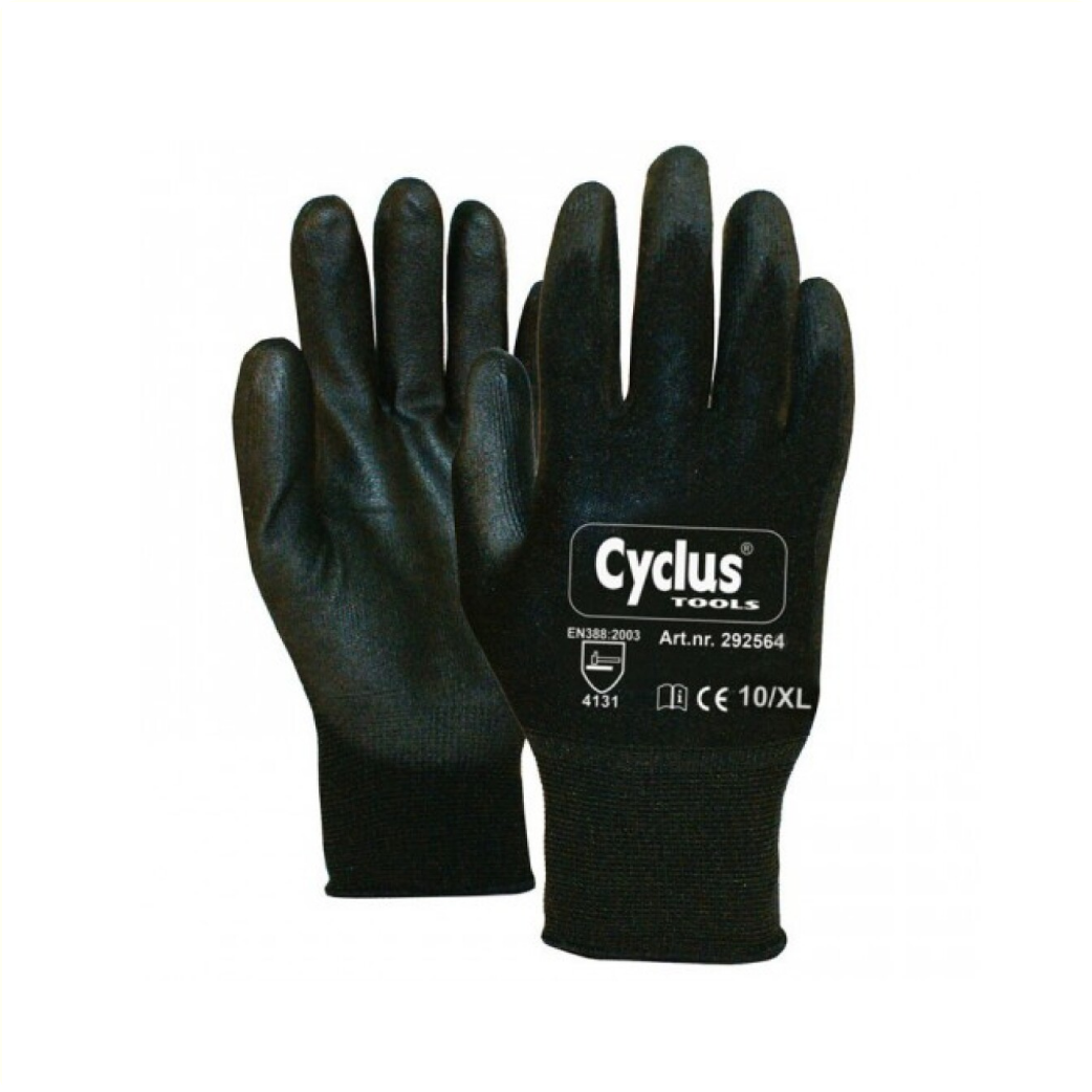 Gants de travail cycplus pu-flex xl (10) noir