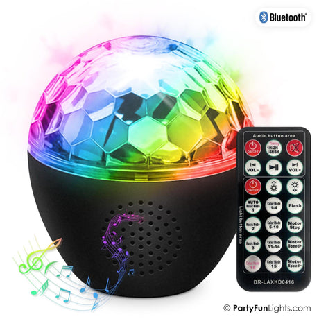Partyfun Lights Partyfunlights – Bluetooth-Partylautsprecher, Sternenlichtprojektor – 16 Lichteffekte – Fernbedienung – Projektorlampe