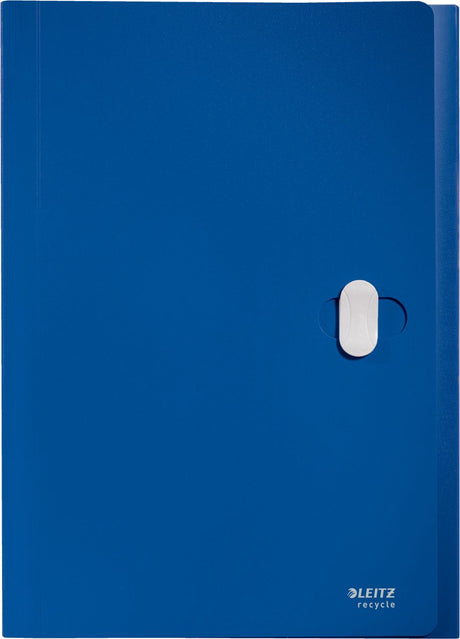 Leitz Recycle-Projektmappe A4 – mit 5 Fächern – 80 % recycelter Post-Consumer-Kunststoff – blau