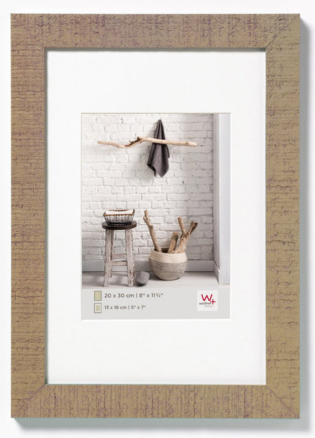 Walther Home - Holzrahmen - Fotogröße 60x90 cm - Beigebraun