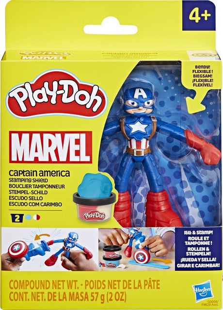 Play-Doh Marvel Captain America Stempelschild – Modelliermasse
