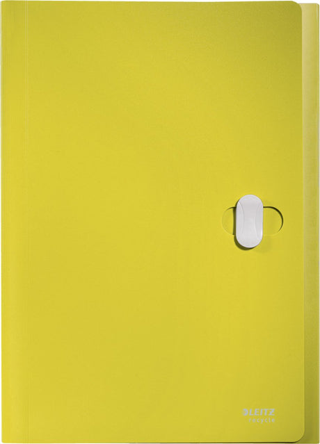 Leitz Recycle-Projektmappe A4 – mit 5 Fächern – 80 % recycelter Post-Consumer-Kunststoff – gelb