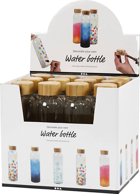 Kreativunternehmen https: www.cchobby.nl Wasserflasche-h-22-cm-d-6-7-cm-500-ml-12-piece-1-box