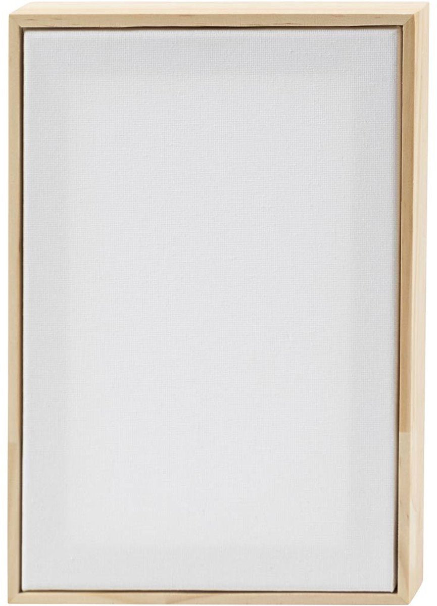 Creativ Company Keilrahmen mit Rahmen, Größe 15,8x23,8 cm, 280 g, weiß, 10 Stück 1 Karton