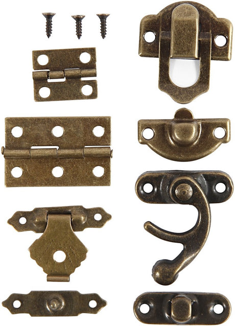 Kreativunternehmen https: www.cchobby.nl mini-beslag-size-16x19-19x29-5-mm-antiek-goud-15-set-1-doos