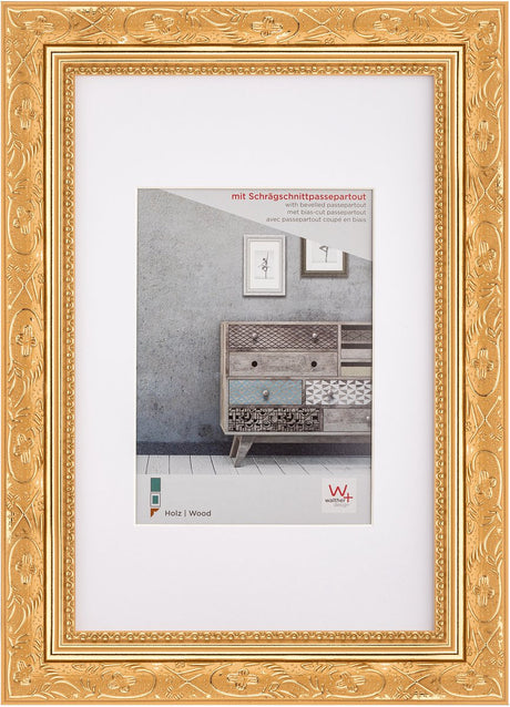 Walther Barock - Holzrahmen - Fotogröße 30x40 cm - Gold