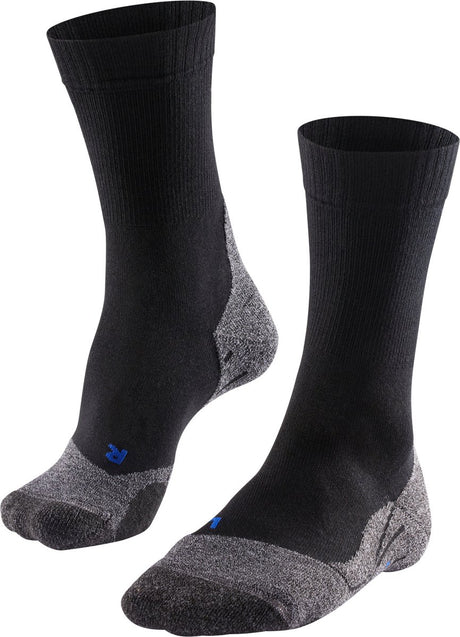 Falke TK2 Cool Anti-Blister Wandersocken aus dickem Lyocell-Funktionsmaterial Damen Schwarz - Größe 35-36