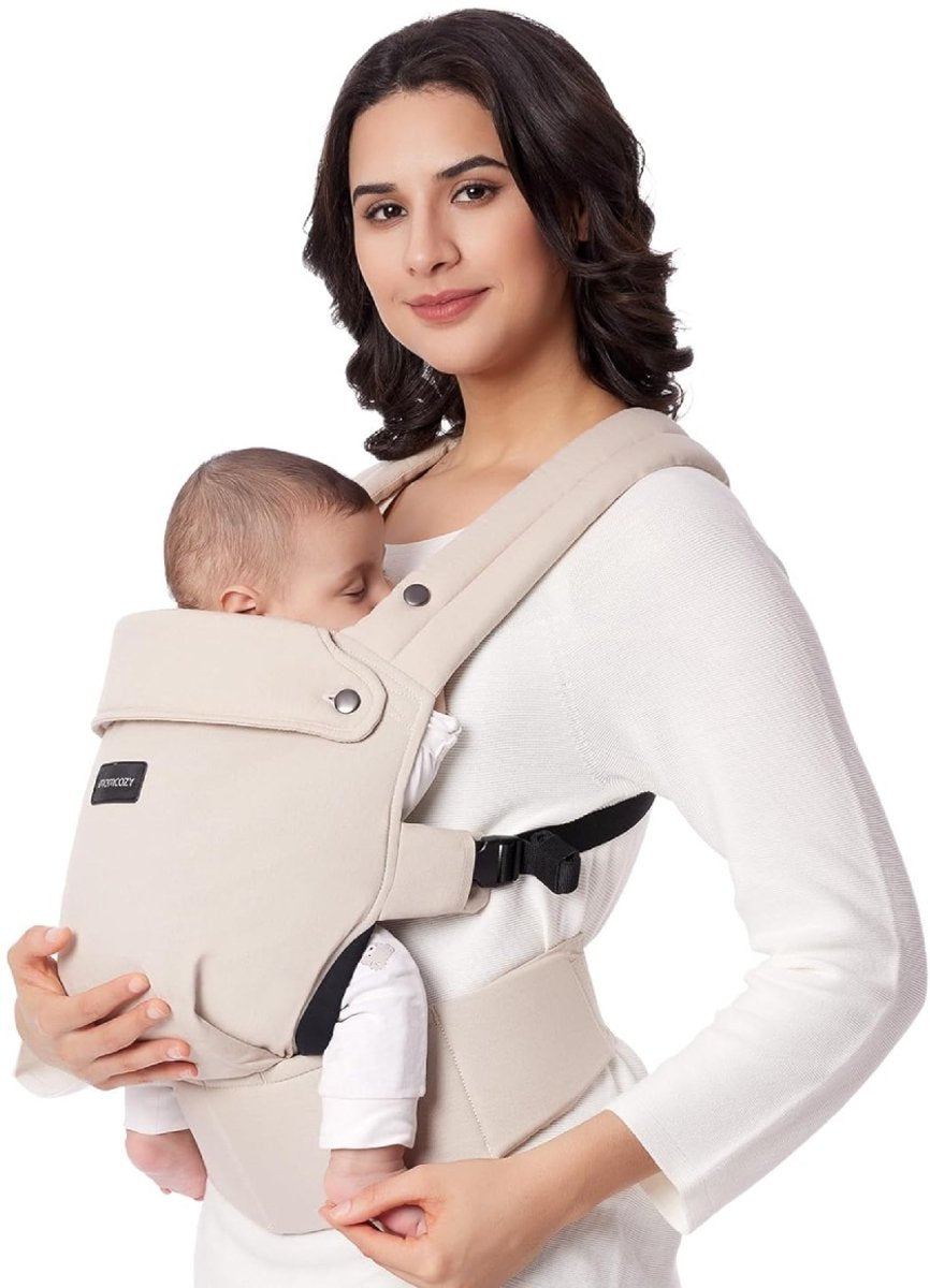 Momcozy Babytrage aus Baumwolle, Khaki