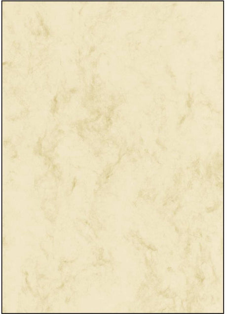 Sigel Designpapier A4 – Marmorbeige – 200 Gramm – 25 Blatt – Si-DP191
