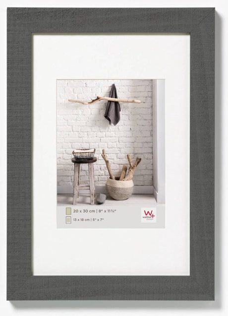 Walther Home - Holzrahmen - Fotogröße 20x30 cm - Grau