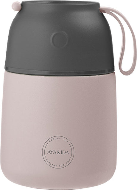 Aya ida – foodie – Thermosflasche – Lebensmittelbehälter – 500 ml – zartes Rosa