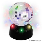 Partyfun Lichter Tischleuchte Discokugel Spiegel10cm drehbar