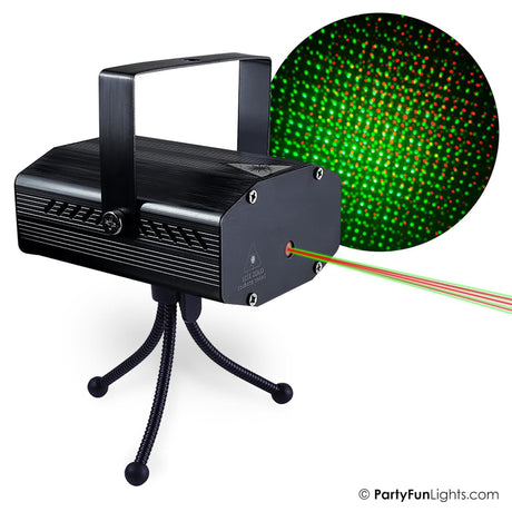 Partyspaß Lichter Laserlicht USB LED rot grün