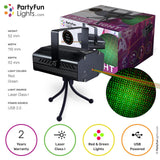Partyspaß Lichter Laserlicht USB LED rot grün
