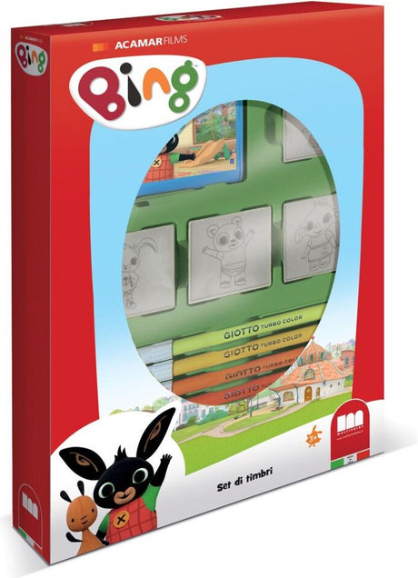 Multiprint Bing Stempel Set mit 4 Briefmarken
