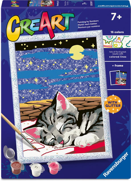 Ravensburger – creart: dreaming cats – schilderen op nummer