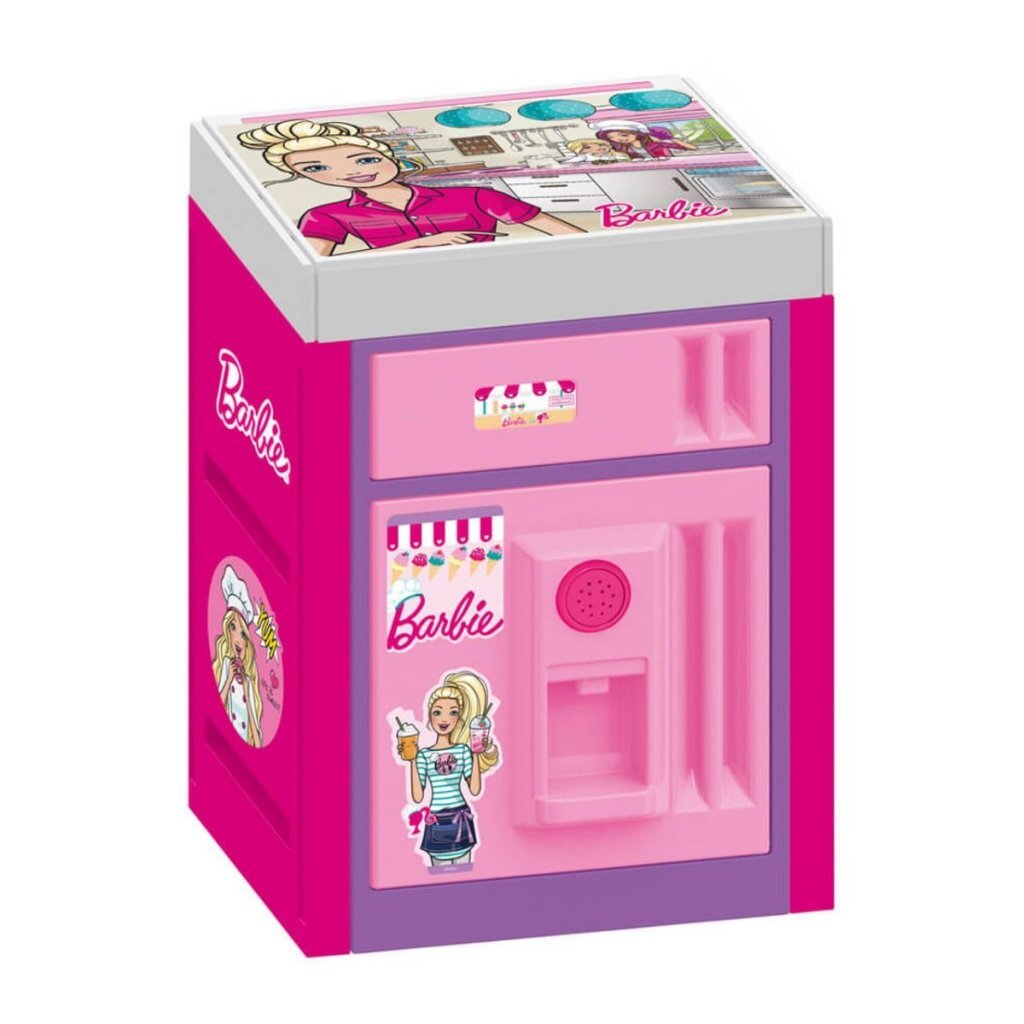 Dolu Barbie-Kühlschrank + Sound Pink Lila