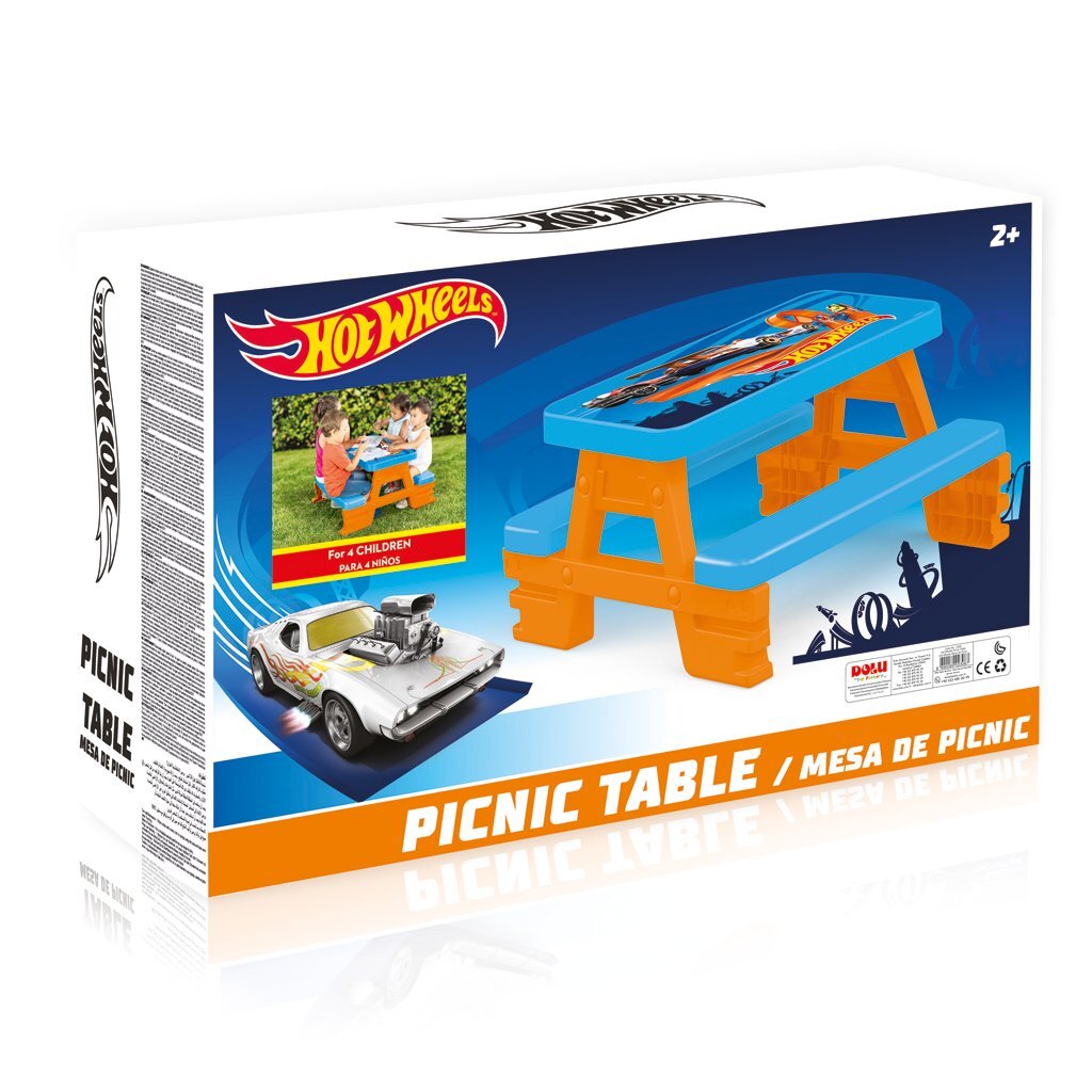 Dolu Hot Wheels Picknicktisch blau orange