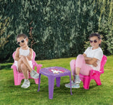 Dolu Einhorn rosa Tisch mit Stühlen