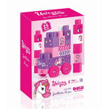 Dolu Dolu Unicorn Jumblocks Train con 25 blocchi di rosa