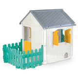 Dolu Spielhaus 122,5x104x156 cm + Sound weiß grün grau gelb