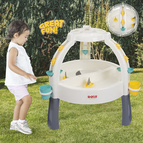 Dolu 2674 Brunnen Sand Wassertisch mit Zubehör weiß grau