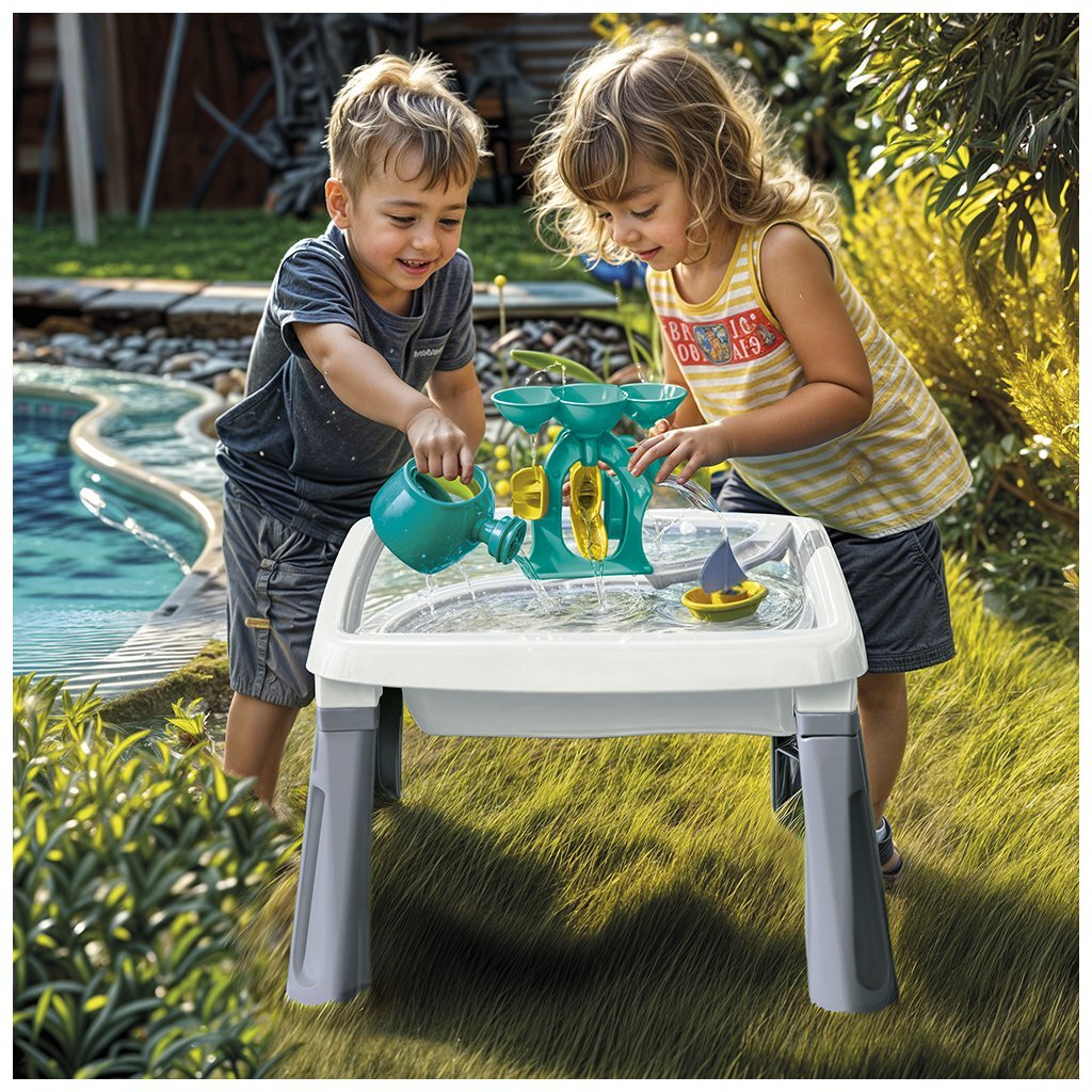 Dolu Sand Wassertisch + Zubehör weiß grau