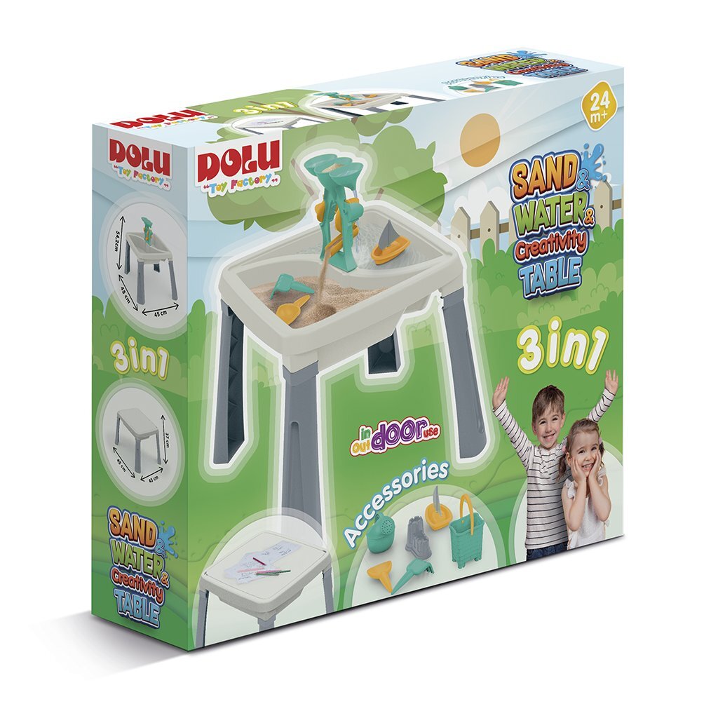 Dolu Sand Wassertisch + Zubehör weiß grau