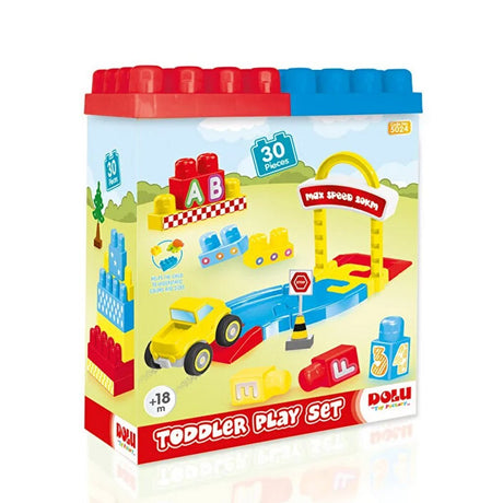 Dolu Blocks Spielset Fahrbahn 30-teilig