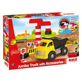 Dolu Jumbo-Bauwagen mit Zubehör 40-teilig