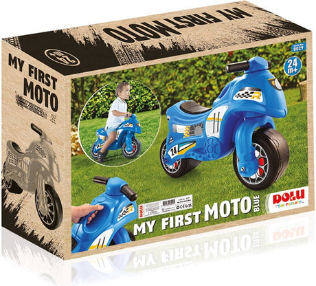 Dolu mein erstes Laufmotorrad blau