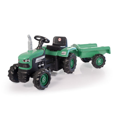 Dolu Trettraktor mit Anhängerhupe grün schwarz