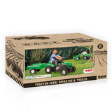 Dolu dolu tractor ranchero met aanhanger groen