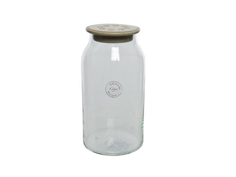 Decoris Vase Glas ø11-h20cm Anordnung Deckel