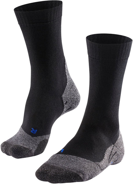 Falke TK2 Cool Anti-Blister Wandersocken aus dickem Lyocell-Funktionsmaterial Herren Schwarz - Größe 42-43