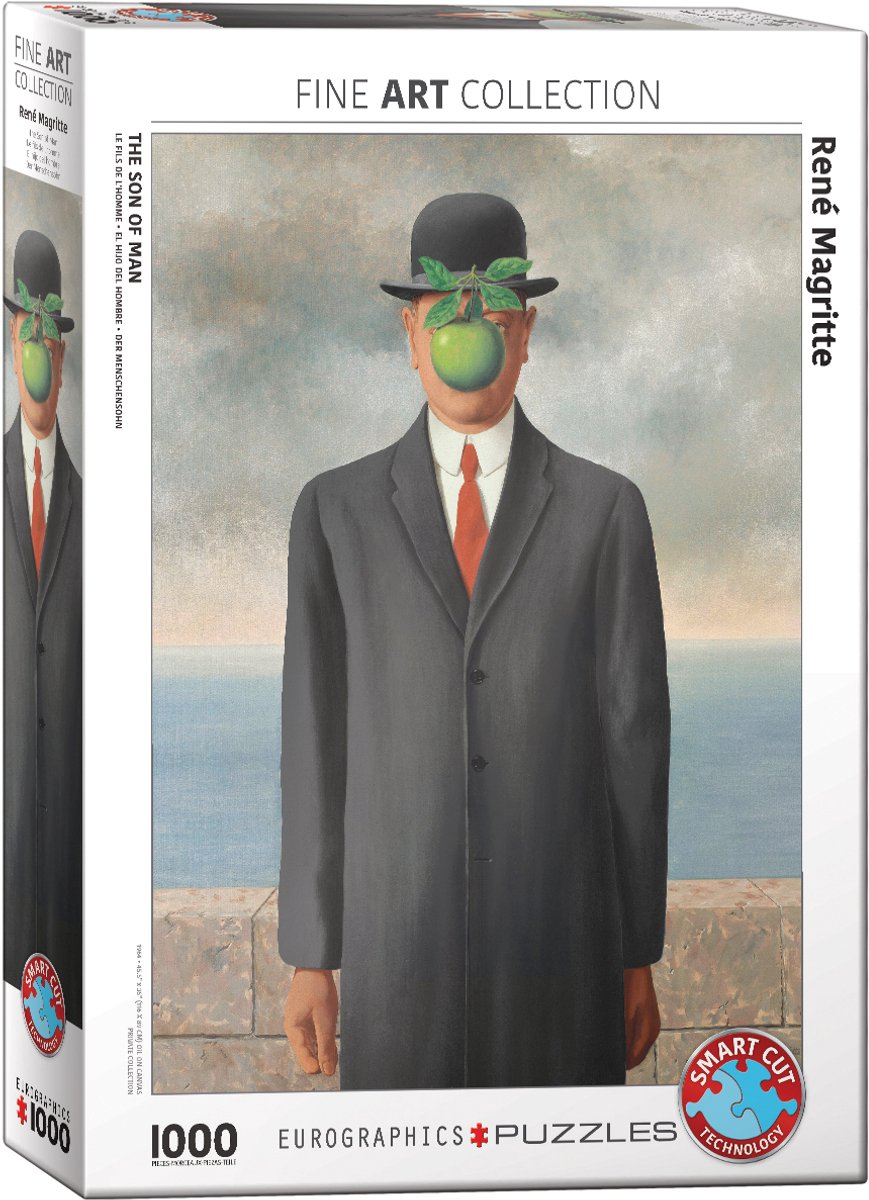 Eurographics – Der Sohn des Menschen [le fils de l'homme] – René Magritte – 1000 Teile 48 × 68 cm (B × H) – Kunstpuzzle