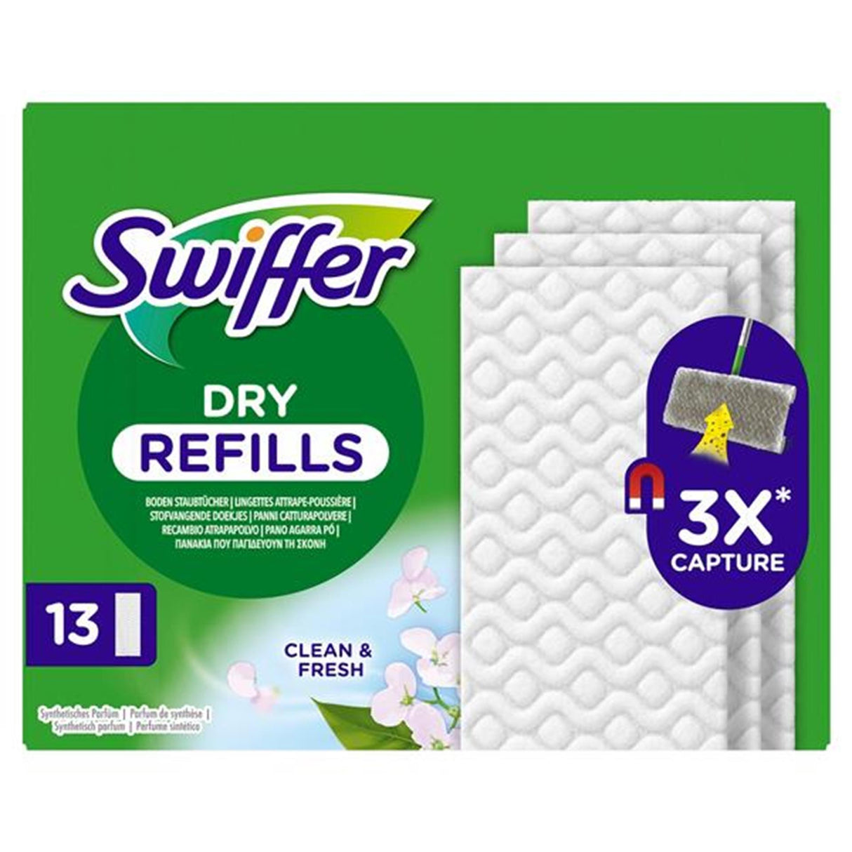 Swiffer Trockenbodenreiniger Trockentücher (52 Stück)