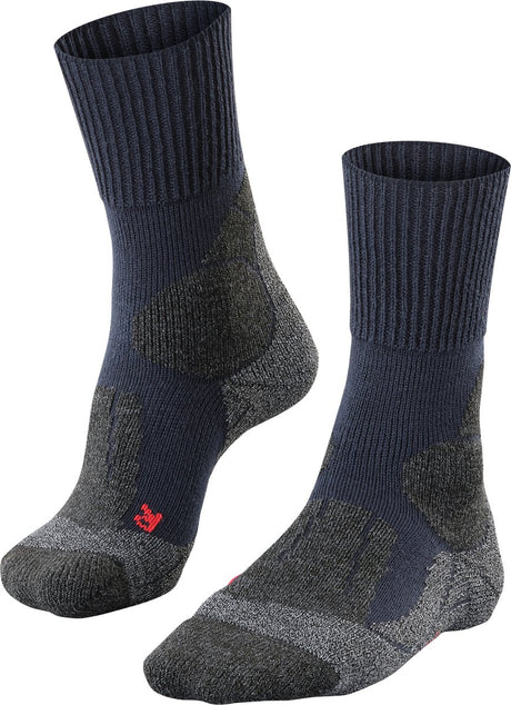 Falke TK1 Anti-Blister Wandersocken aus dickem Woll-Funktionsmaterial Damen blau – Größe 41-42