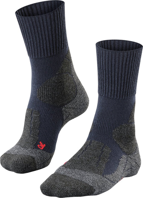 Falke TK1 Anti-Blister Wandersocken aus dickem Woll-Funktionsmaterial Herren blau - Größe 42-43