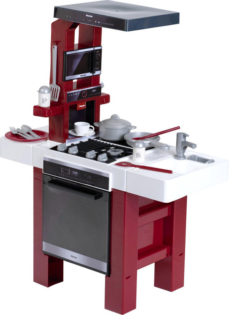 Klein Toys Miele Fresh Kitchen - inkl. zahlreiche Spielmöglichkeiten, viel Zubehör, Licht- und Soundeffekte - 69x33x95 cm - mehrfarbig