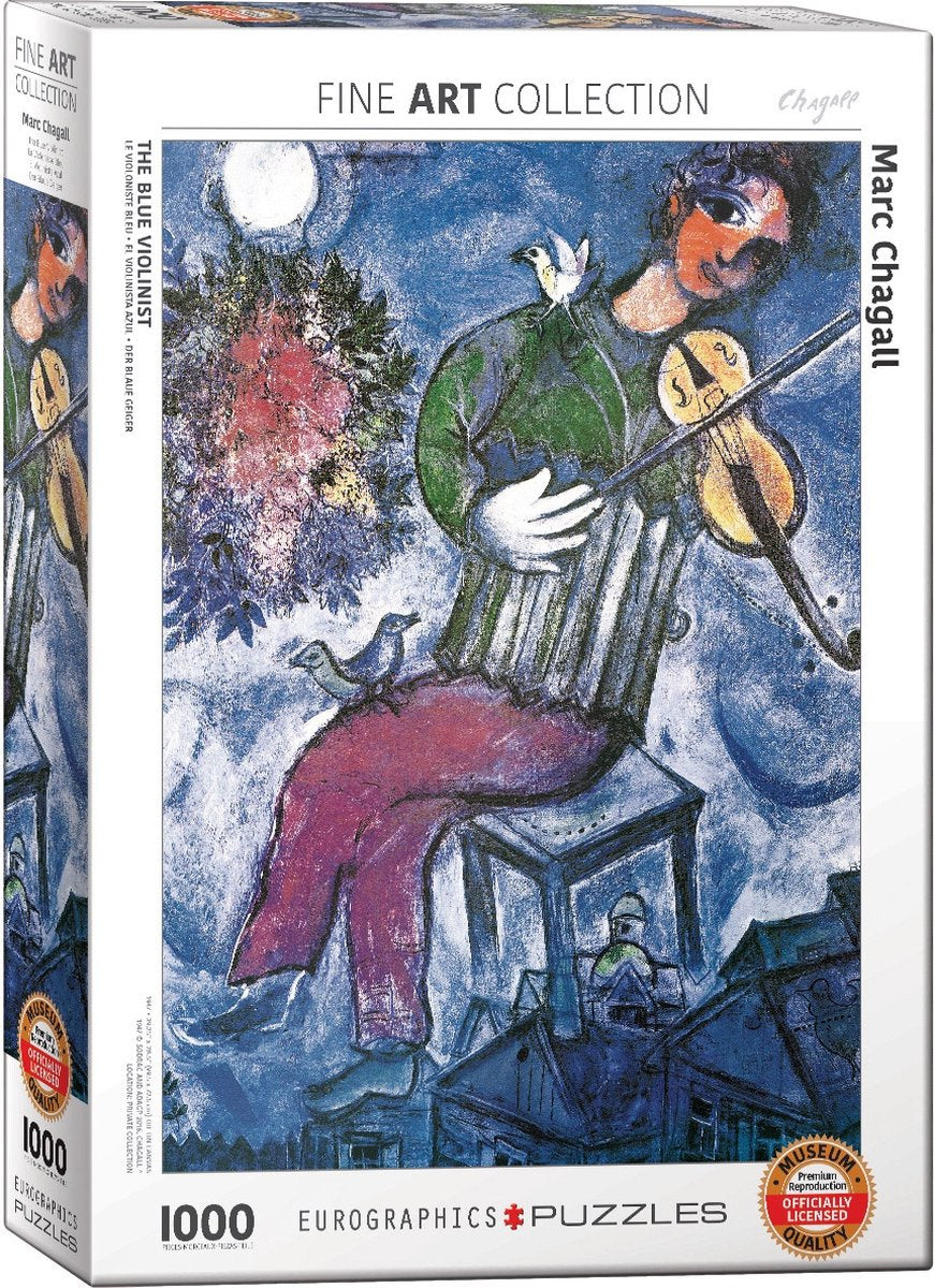 Eurographics – Der blaue Geiger [le violoniste bleu] – Marc Chagall – 1000 Teile 48 × 68 cm (B × H) – Kunstpuzzle