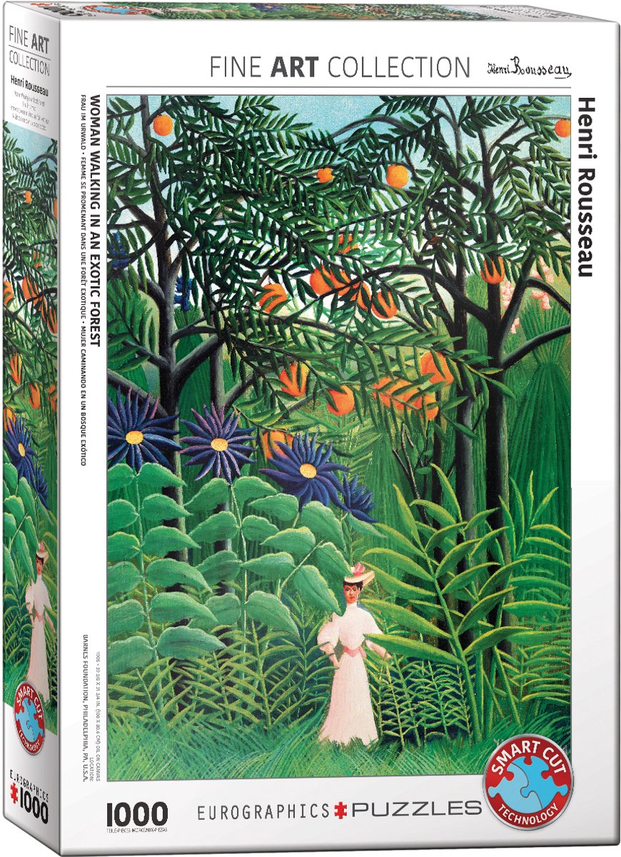 Eurographics – Frau in einem exotischen Wald [femme dans une foraêt exotische] – Henri Rousseau – 1000 Teile 48×68 cm (B×H) – Kunstpuzzle