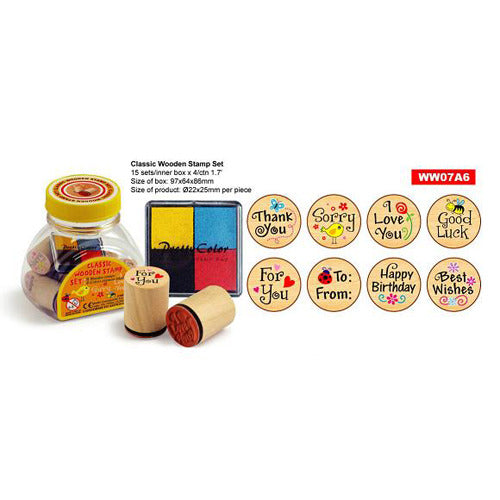 Basic stamp set 4 colors 9-piece