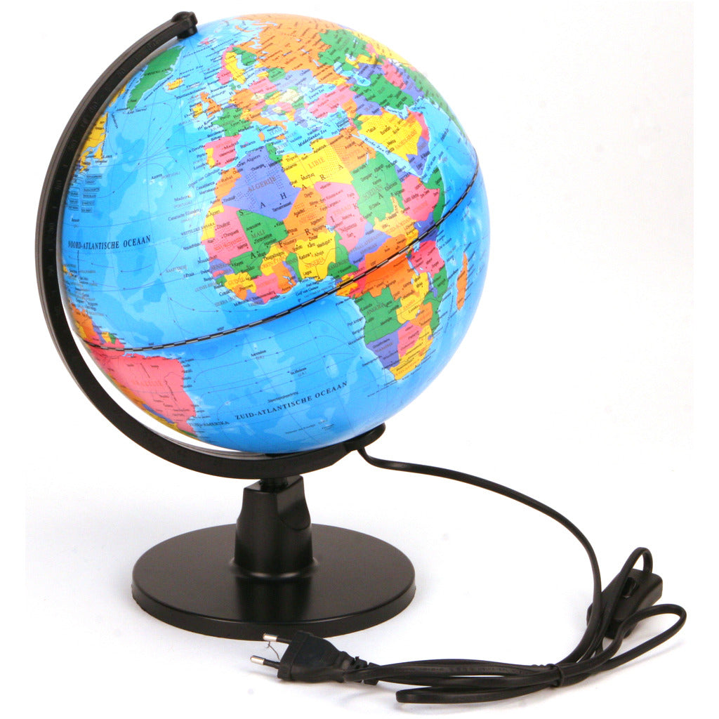 Basic globe with LED light Dutch 25 cm