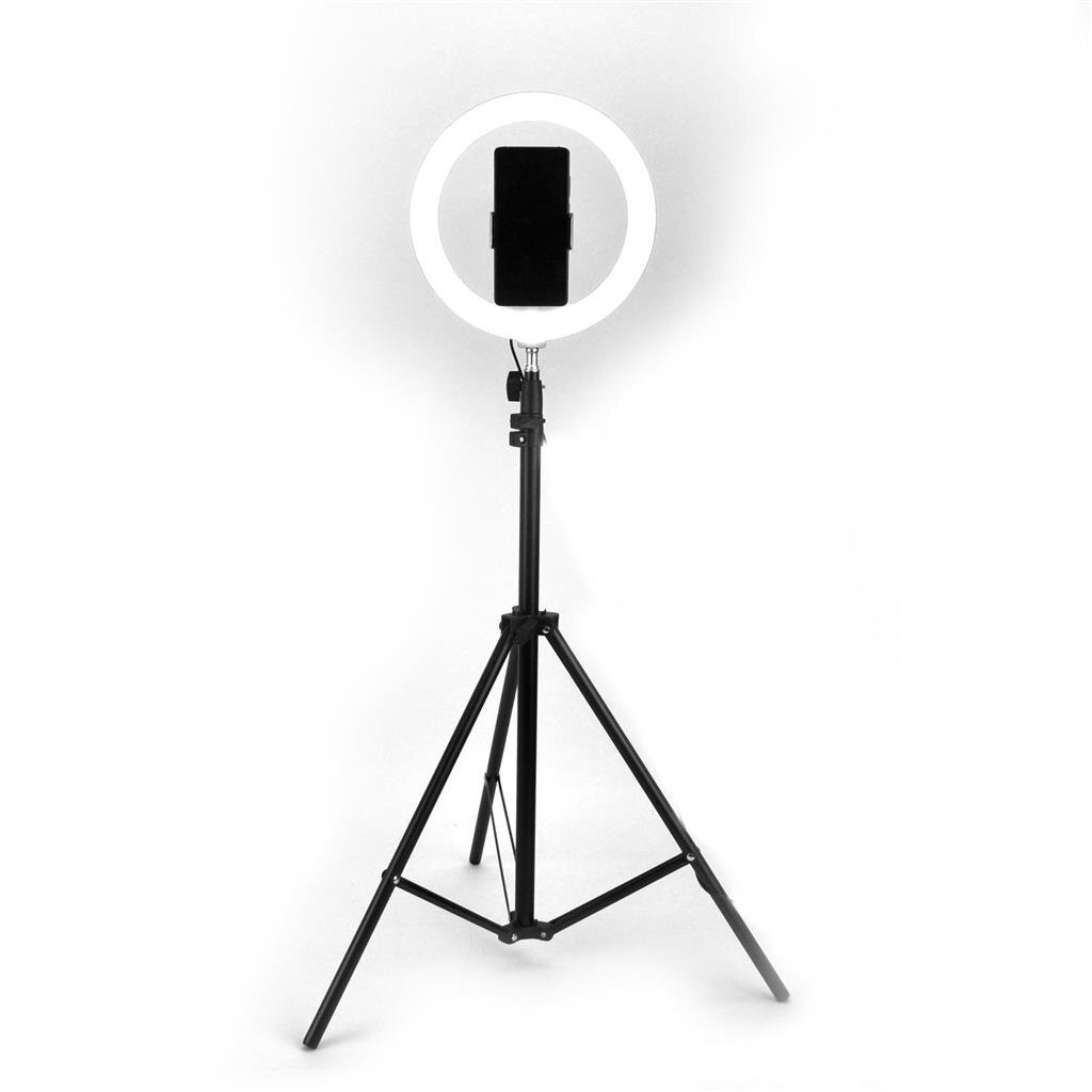 Basic Selfie Ring lamp 26 cm with tripod 210cm