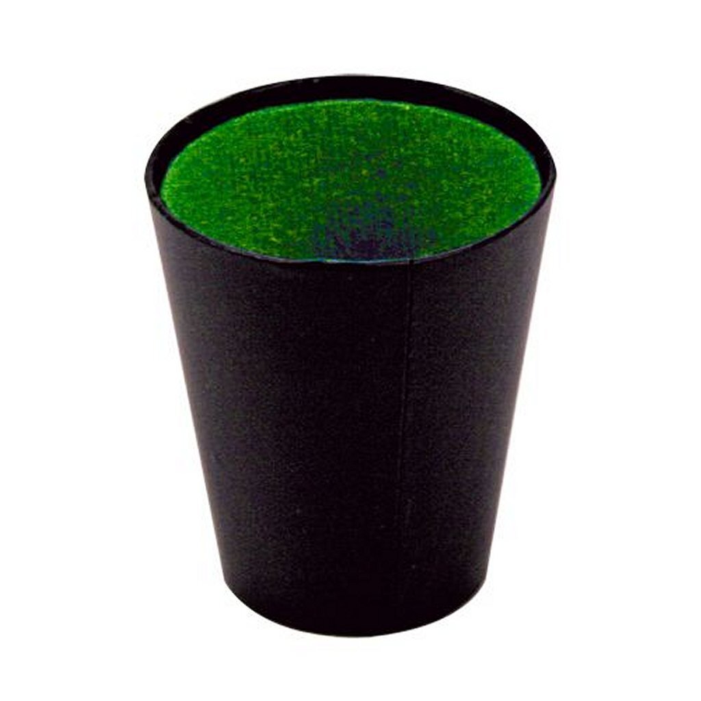 Basic Würfelbecher 9 cm schwarz grün