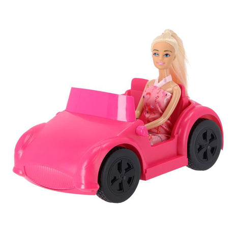 Fleur-Puppe mit Auto rosa