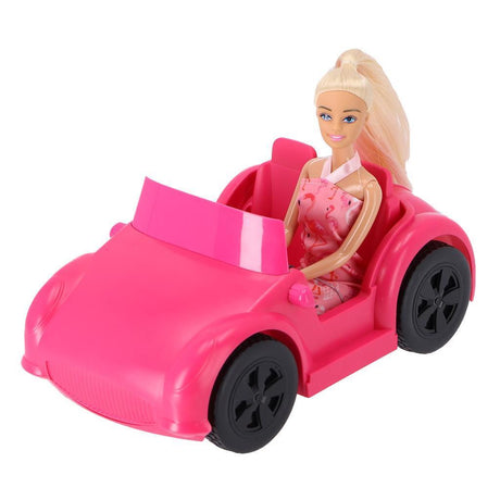 Fleur-Puppe mit Auto rosa