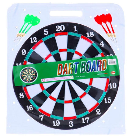Dartscheibe anderer Marken zweiseitig + 6 Pfeile 37 cm