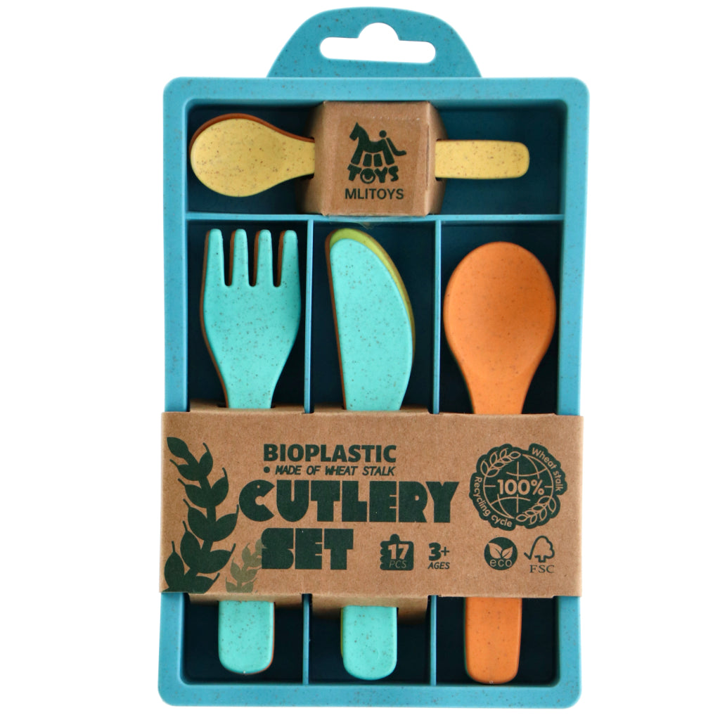 Andere Marken mlitoys Biokunststoff-Besteckset 17-teilig